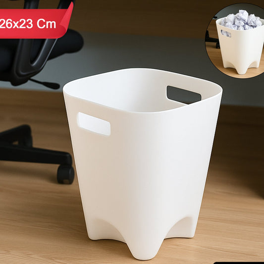Modern Square Dustbin with Handles for Home & Office (26x23 cm) - Happy Price - Image 1