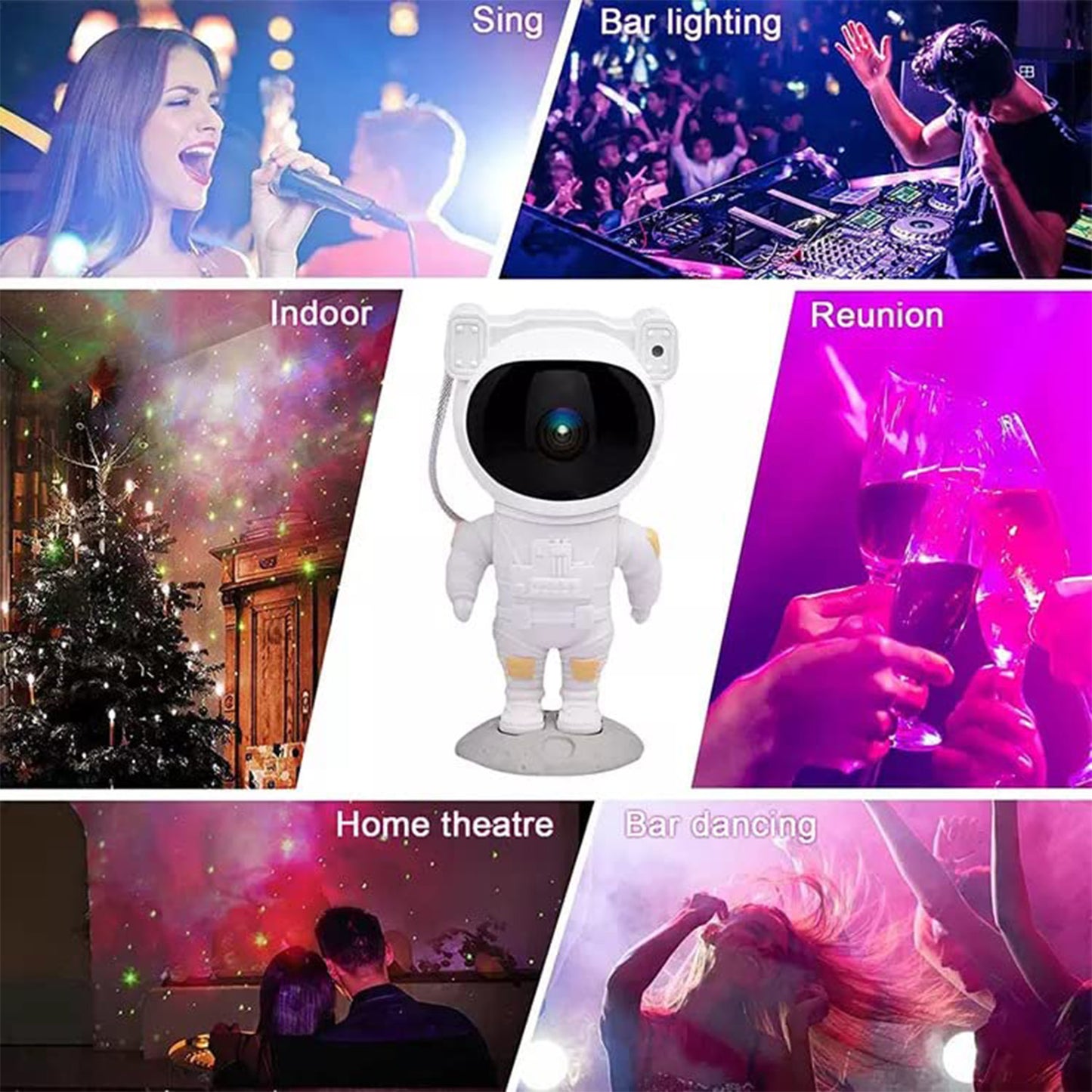 Robot Sky Space Stars Light Astronaut Galaxy Projector Night Lamp Bedroom Kids Projector Remote Control Star Projector Will Take Childrens To Explore The Vast Starry Sky For Adults Raksha Bandhan Diwali Gift - Happy Price - Image 6