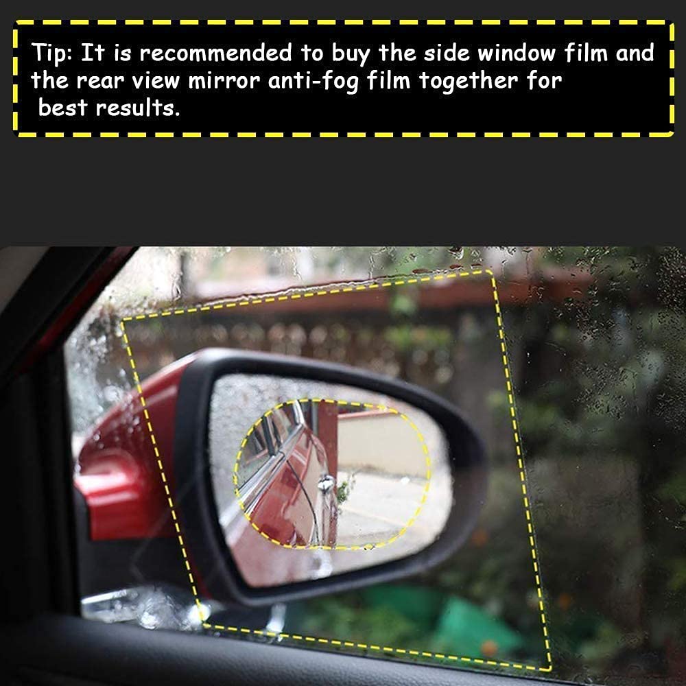 Anti Fog Anti Scratch Interior Rearview Car Mirror Film Waterproof Hd Clear Protective Sticker Film For Safe Driving Car Mirrors Side Windows - Happy Price - Image 3