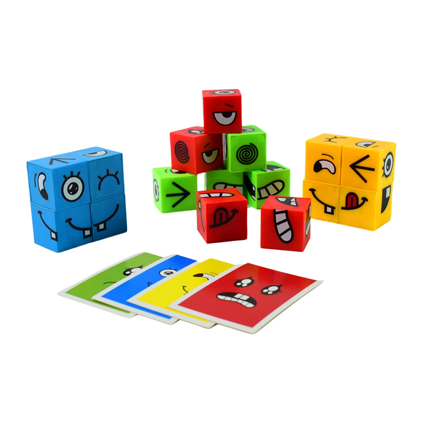 Face Changing Puzzle Cube Toy Set for Kids - Emotional Intelligence Learning Game - Happy Price - Image 2