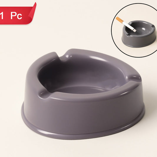 Oblivion Durable Plastic Ashtray With Wide Bowl And Triple Cigarette Holder Slots (1 Pc) - Happy Price - Image 1