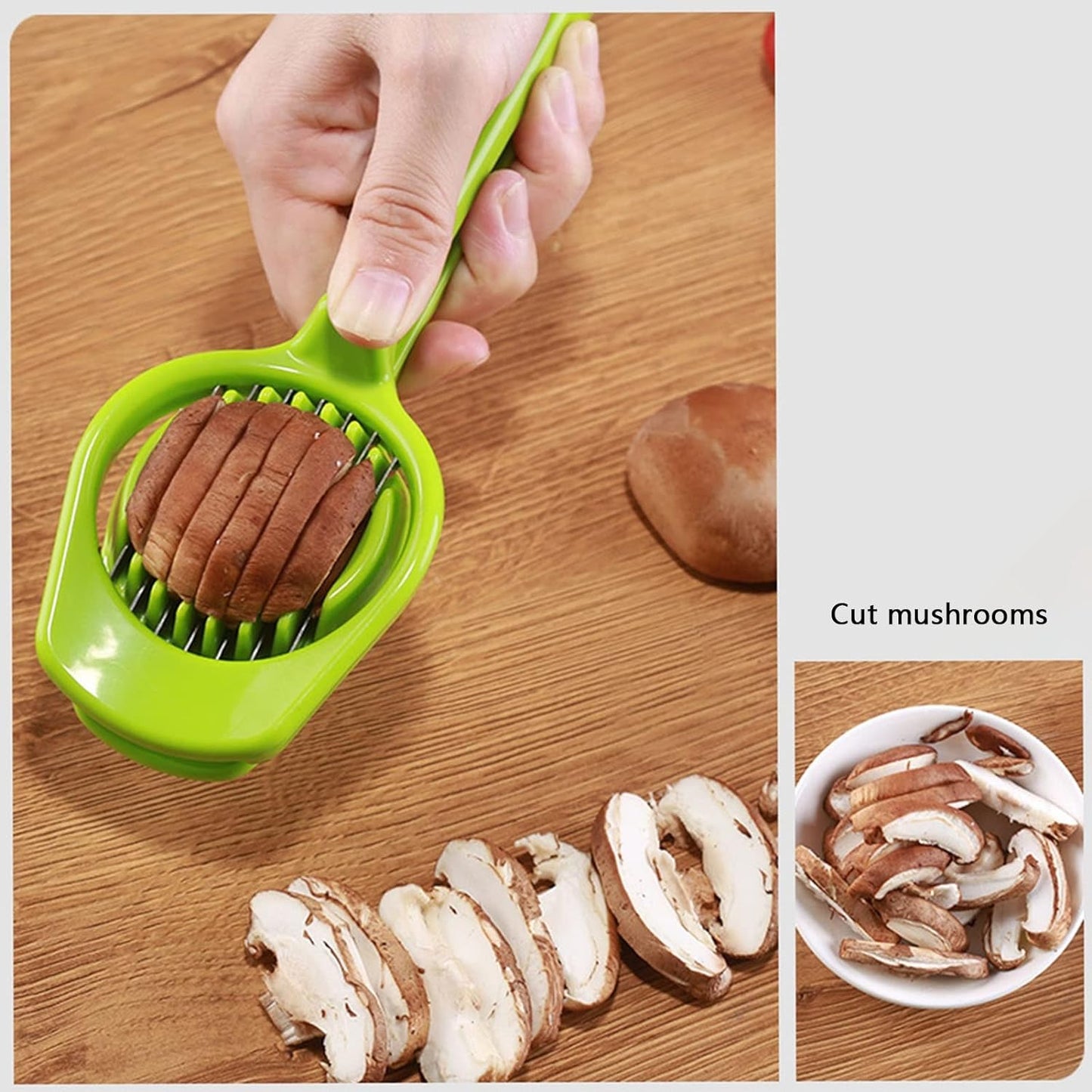 Multipurpose Slicer With Seven Blades Egg Slicers Stainless Slicer Strawberry Tomato Kiwi Fruit Cutter Divider Separator - Happy Price - Image 5