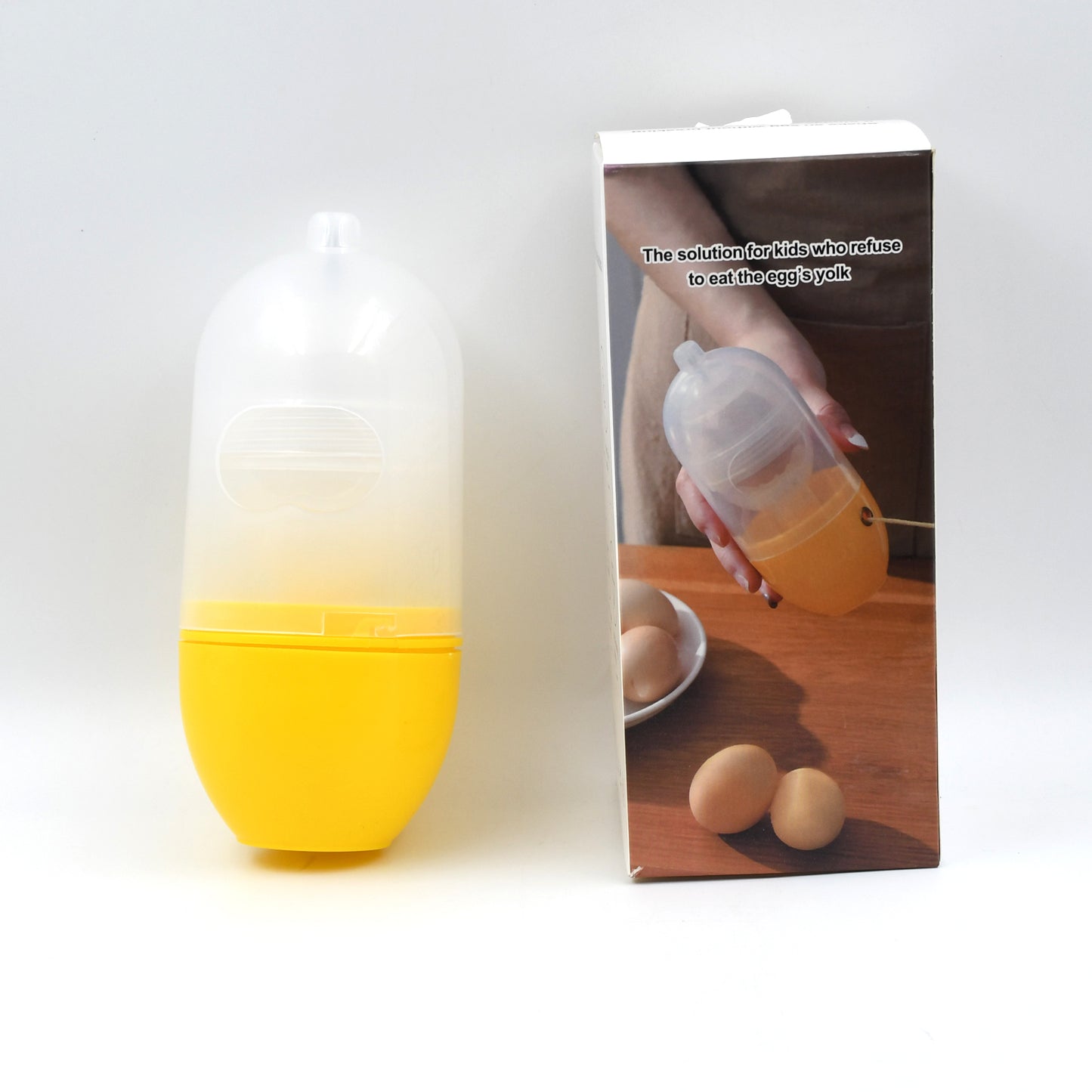 Manual Egg Puller Scrambler Household White Egg Yolk Mixer Kitchen Tool Mix Manual Scrambler Convenient Without Breaking Eggs. - Happy Price - Image 5
