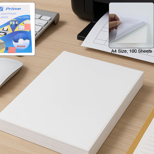 A4 Size Self-adhesive Printable Label Sheets (100 Sheet) - Happy Price - Image 1