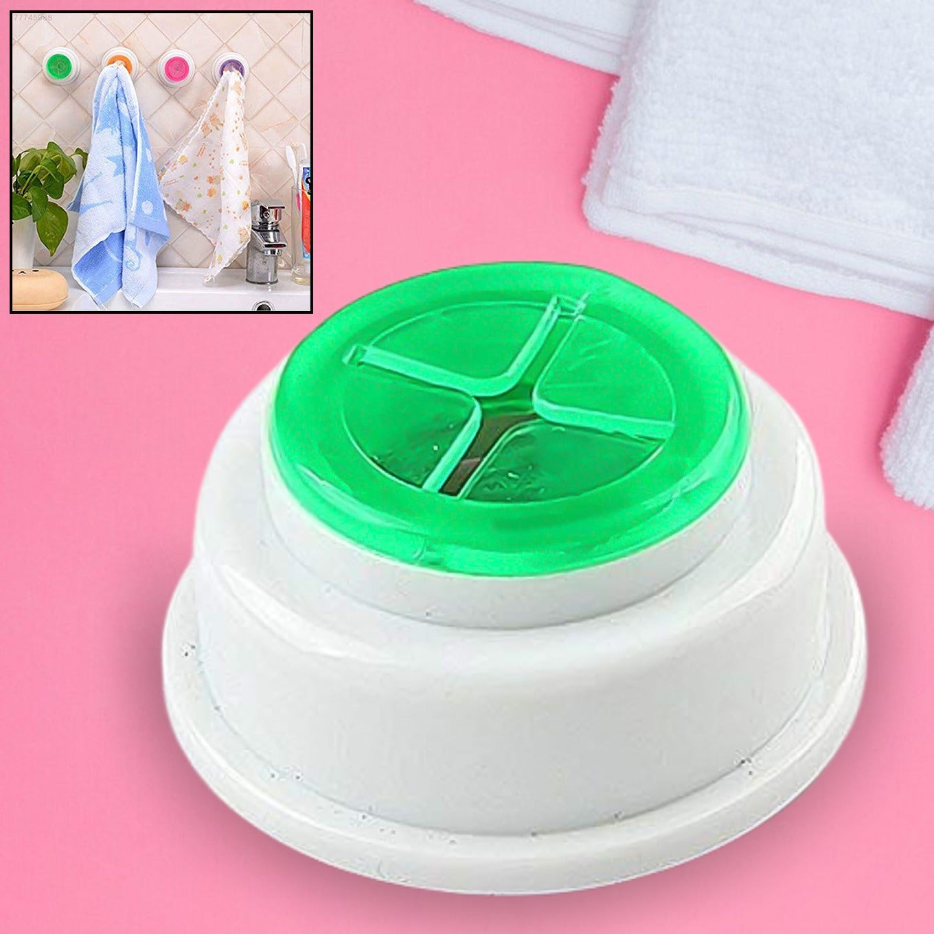 1pc Towel Holder Mostly Used In All Kinds Of Bathroom Purposes For Hanging And Placing Towels For Easy Take-in And Take-out Purposes (Moq -12 Pc) - Happy Price - Image 1