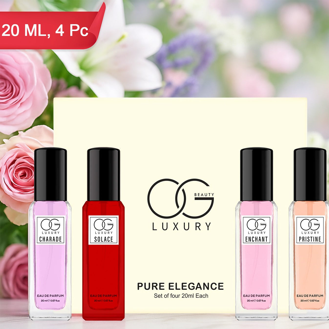 Luxury Eau De Parfum Gift Set - 4 x 20ml Premium Fragrances - Happy Price - Image 1