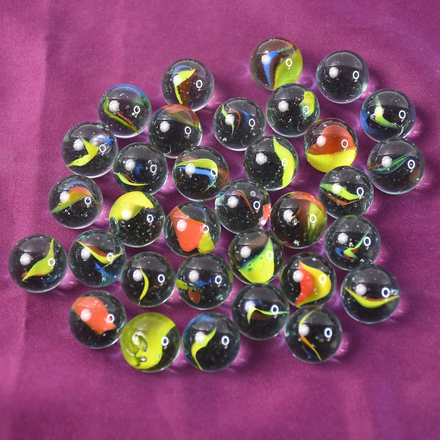 Approx 35 Glass Marbles for Kids - Kancha Goli Traditional Game Set - Happy Price - Image 6