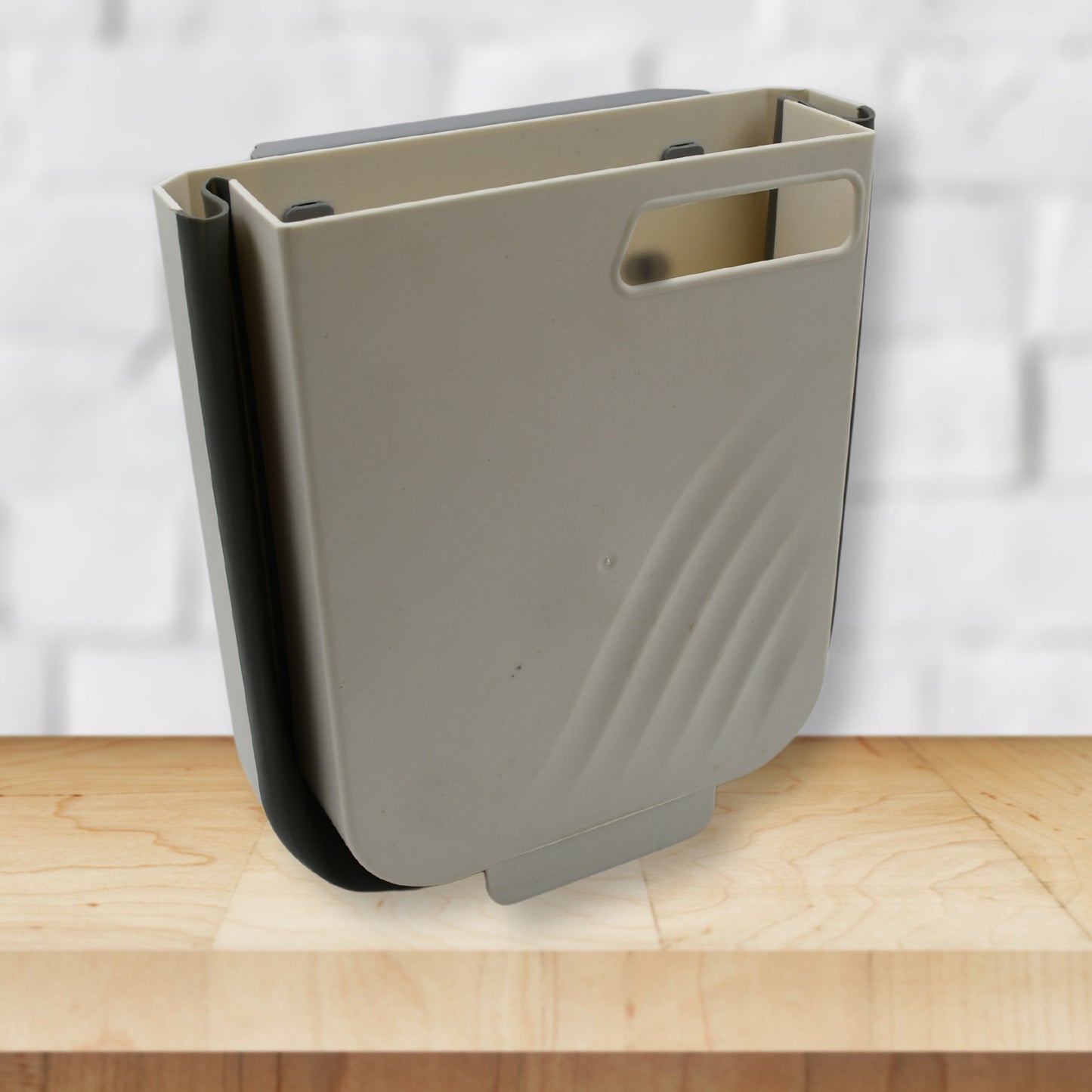 Hanging Trash Can For Kitchen Cabinet Door Small Collapsible Foldable Waste Bins Hanging Trash Holder For Bathroom Bedroom Office Car Portable - Happy Price - Image 2