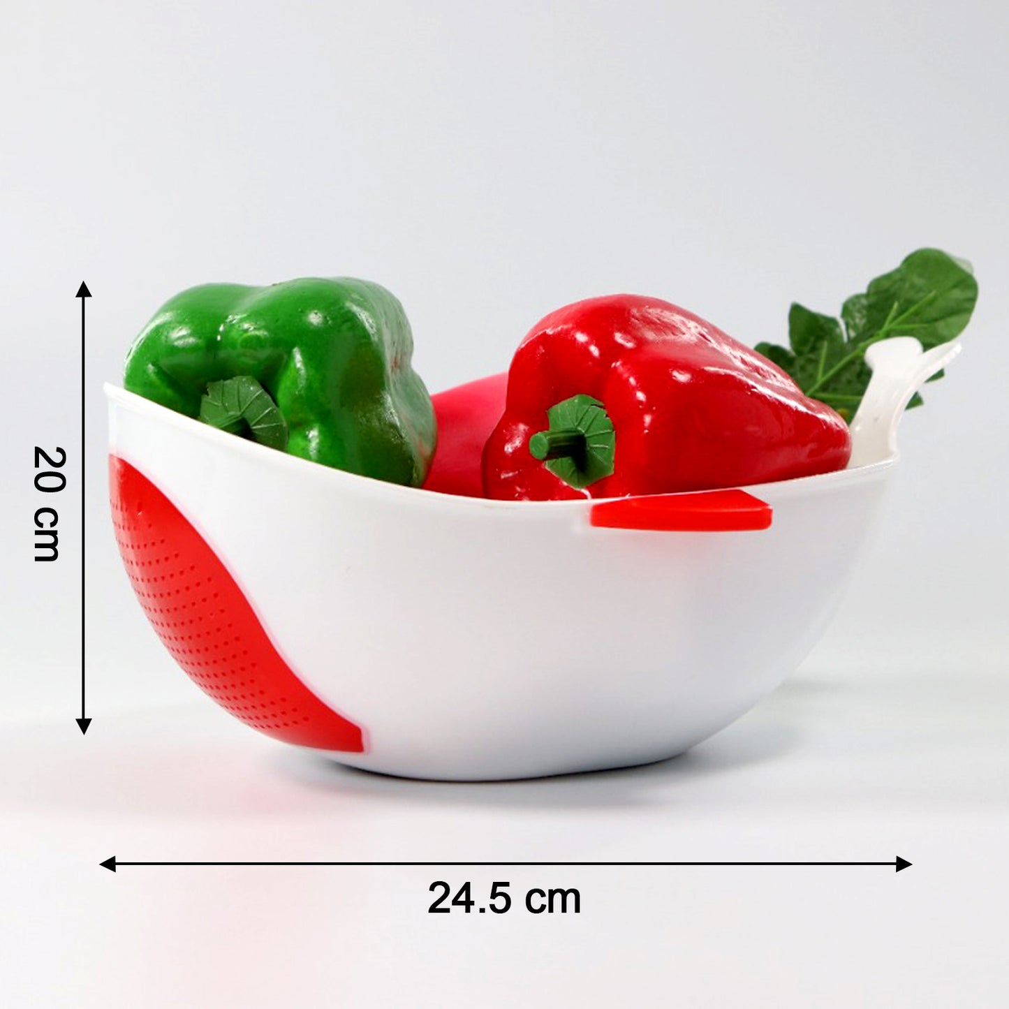 Plastic Rice Pulses Fruits Vegetable Noodles Pasta Washing Bowl And Strainer - Happy Price - Image 4