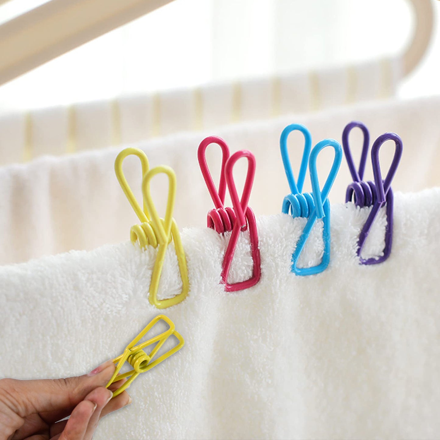 Metal Clothes Pins Clips (5 Pcs Set) - Happy Price - Image 3