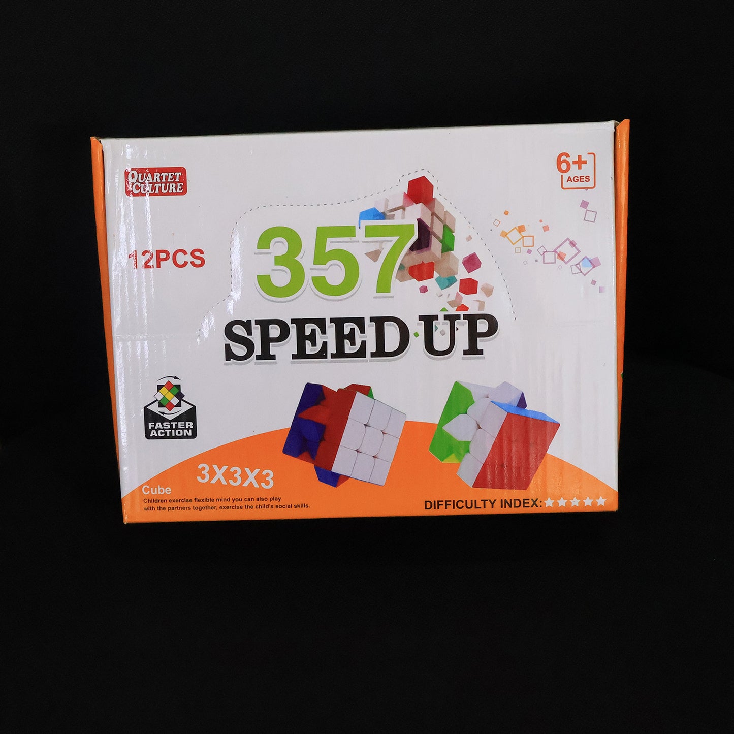 Set of 12 Speed Cubes 3x3x3 - Brain Teaser Puzzles for Kids & Adults - Happy Price - Image 7