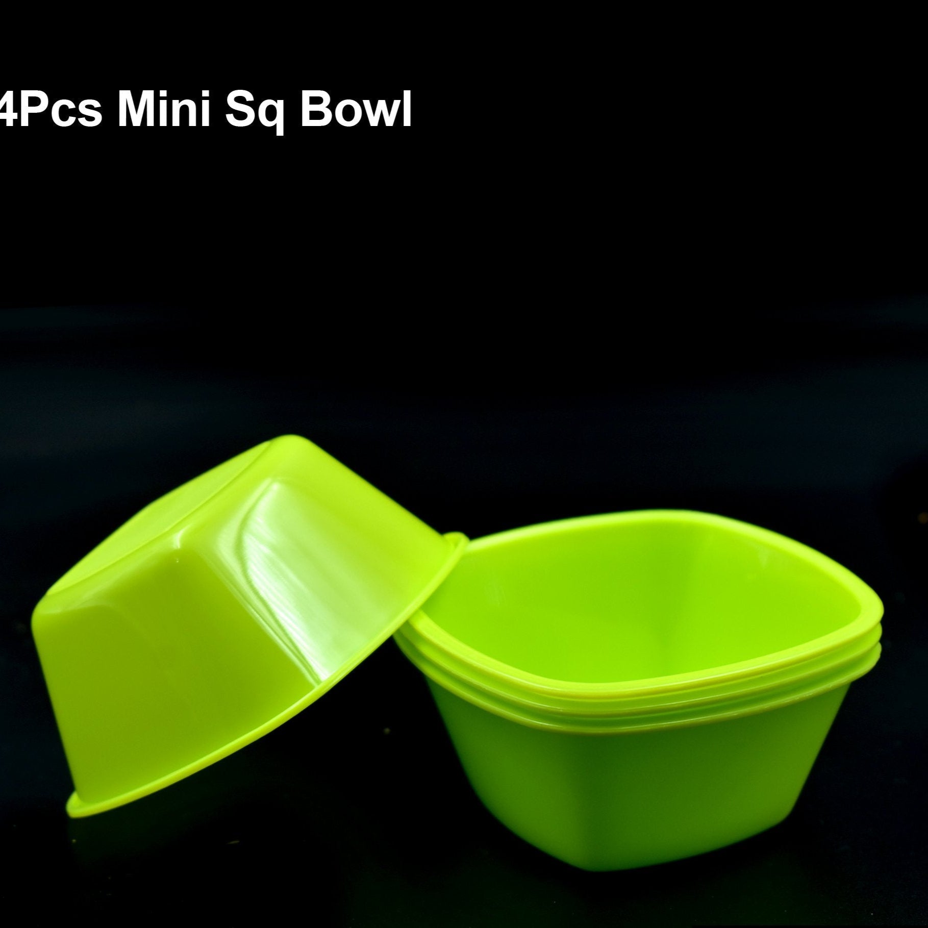 Square Plastic Bowl For Serving Food (Pack Of 4) - Happy Price - Image 1