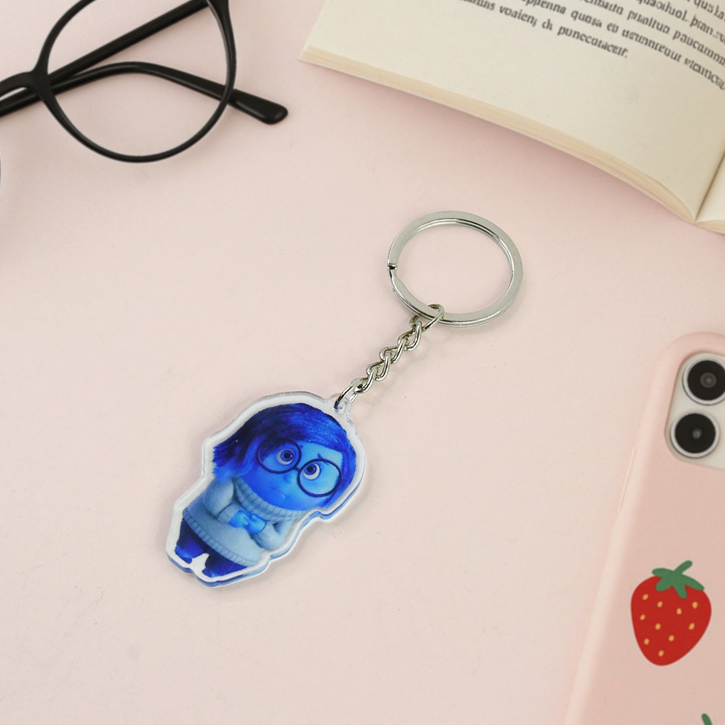 Cartoon Character-themed Acrylic Keychain (1 Pc) - Happy Price - Image 6
