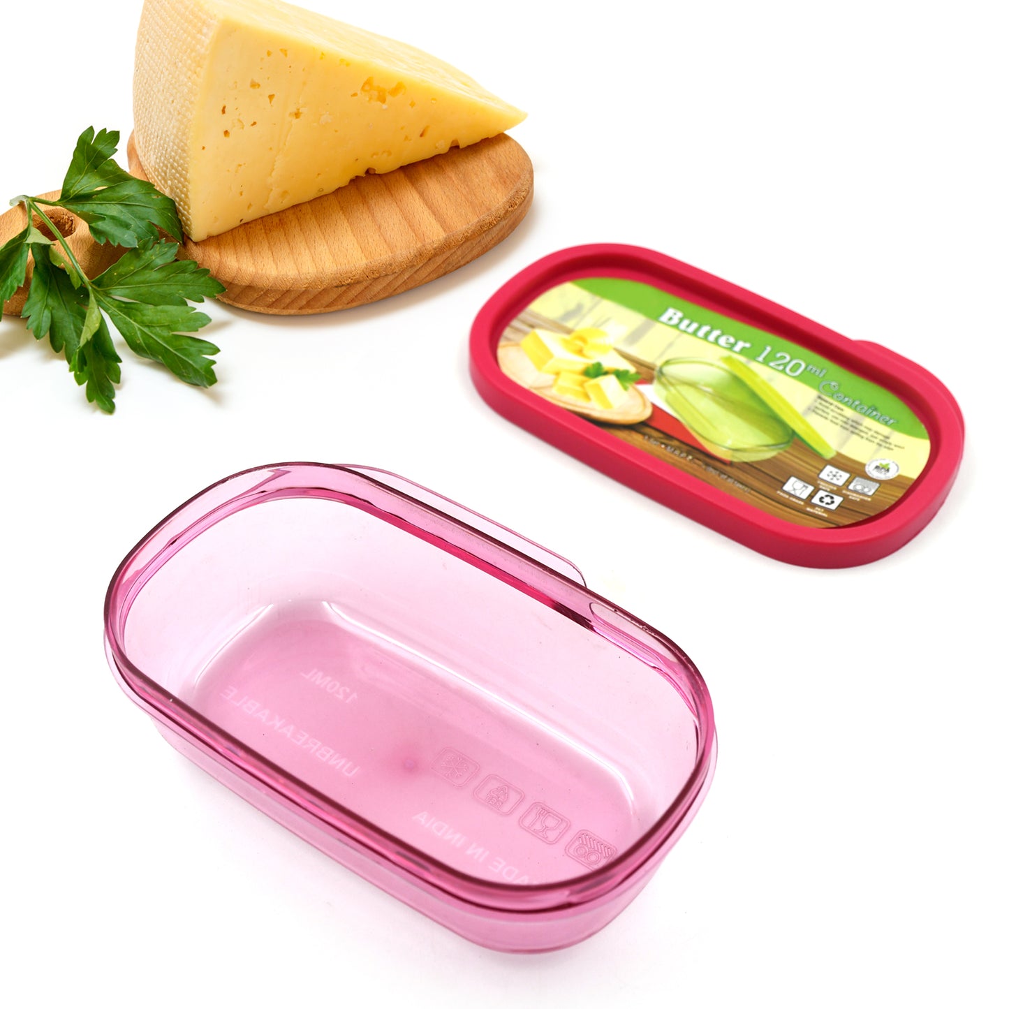 Butter Container Pp Butter Storage Box Easy To Take Portable Large Capacity For Kitchen For Home For Cheese For Butter (120 Ml) - Happy Price - Image 5