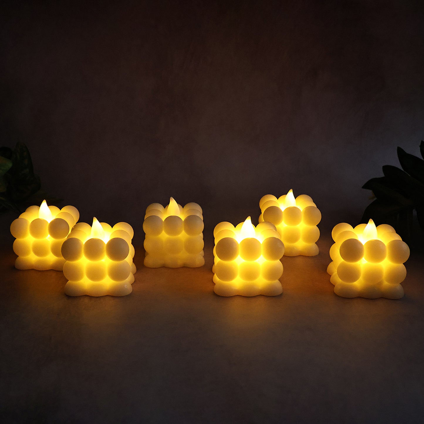 Decorative LED Bubble Candles - 6 Piece Set with Warm Glow - Happy Price - Image 6
