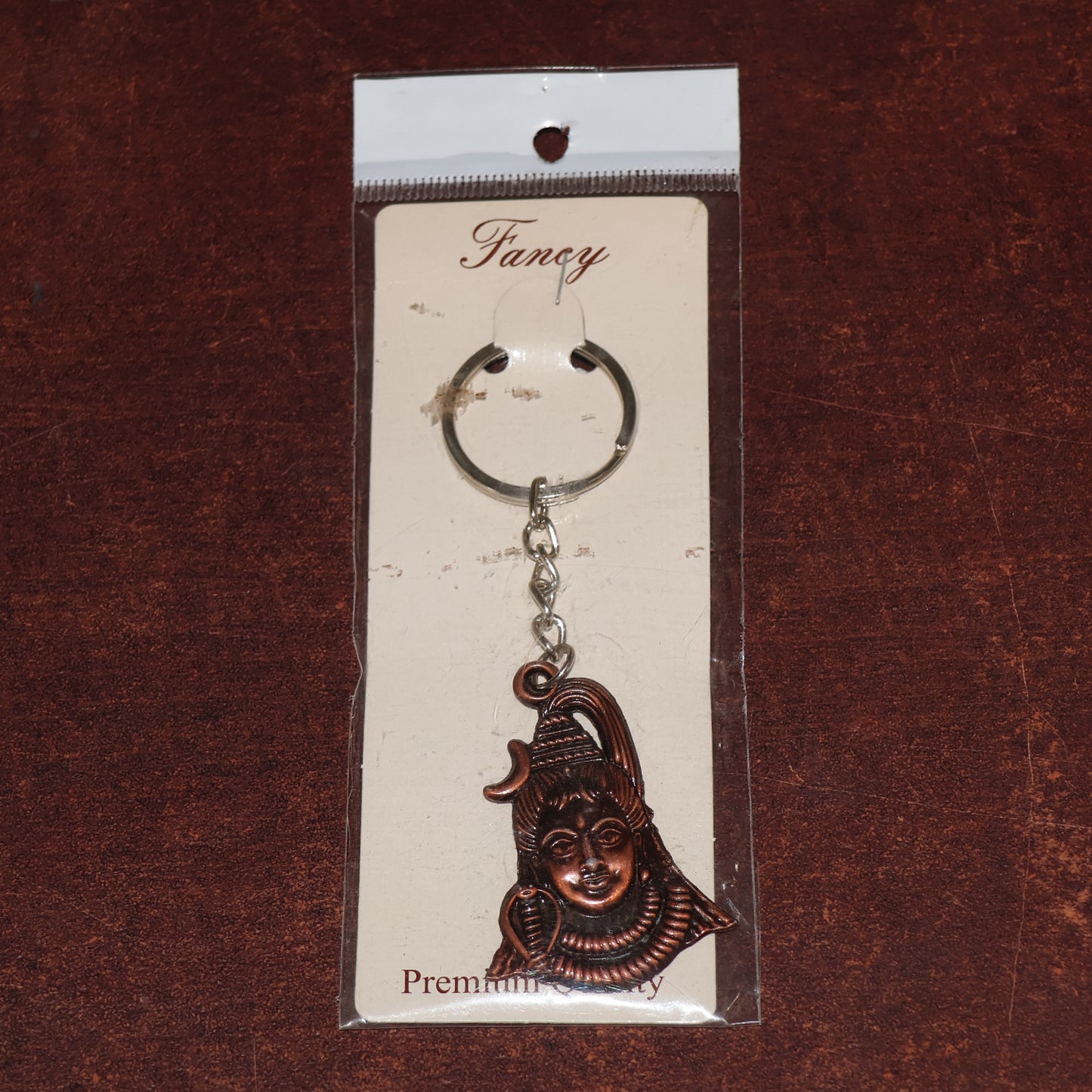 Lord Shiva Face Antique Metal Keychain (1 Pc) - Happy Price - Image 3