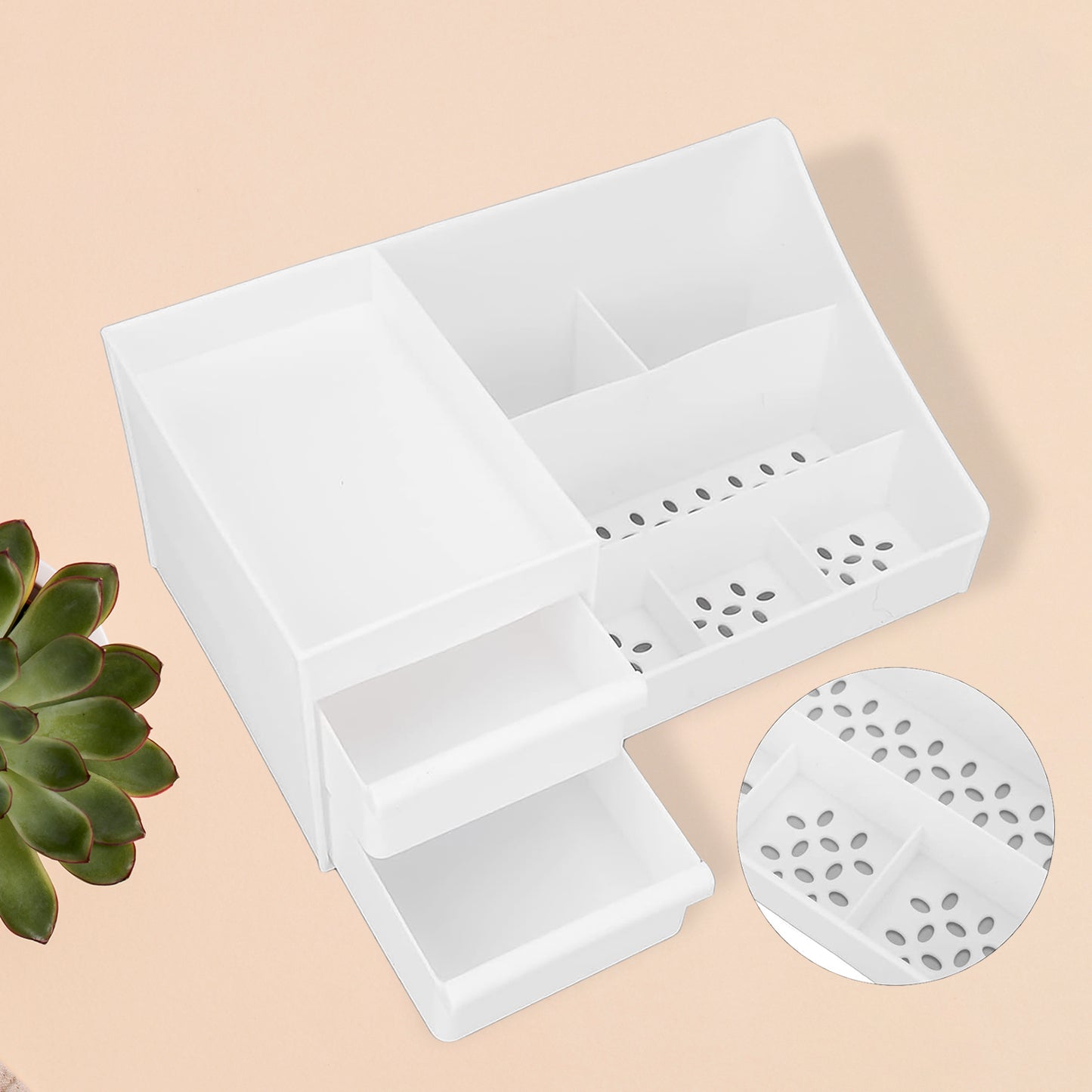 Large Capacity Desktop Cosmetic Storage Box (1 Pc  Mix Color) - Happy Price - Image 2
