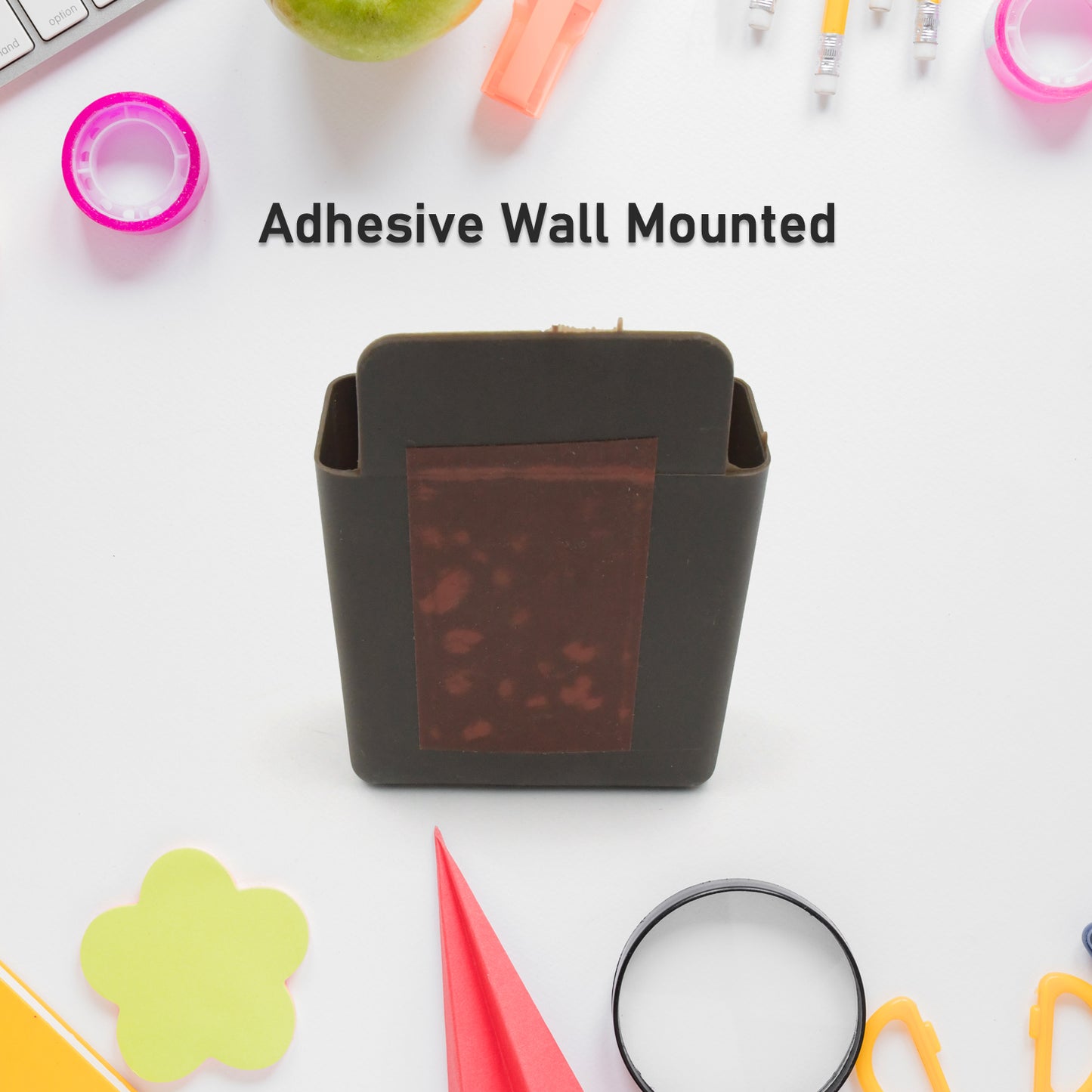 Multipurpose Plastic Wall Mounted Remote  Mobile Holder Stand  (Pack Of 4) - Happy Price - Image 5