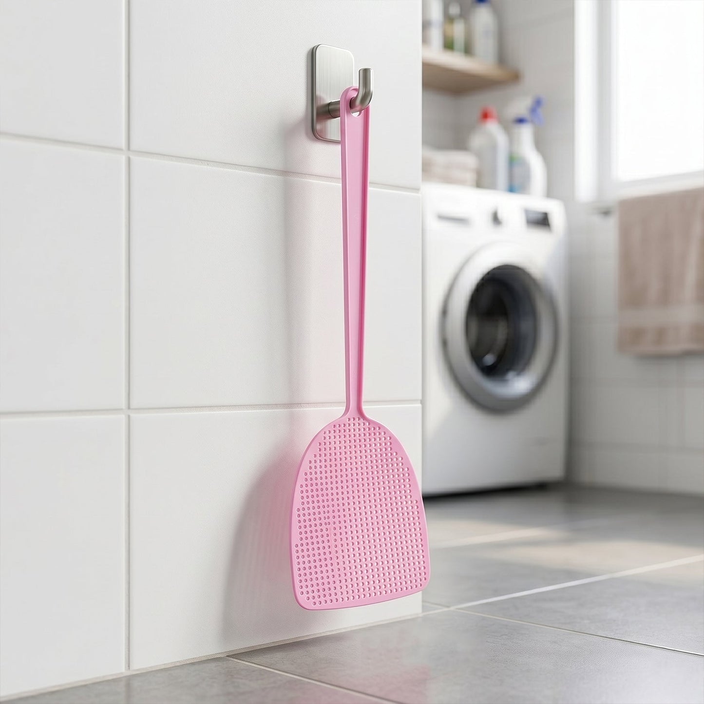 5 Pcs Manual Fly Swatter Set - 39 Cm Long Handle Pest Control Tool - Happy Price - Image 6