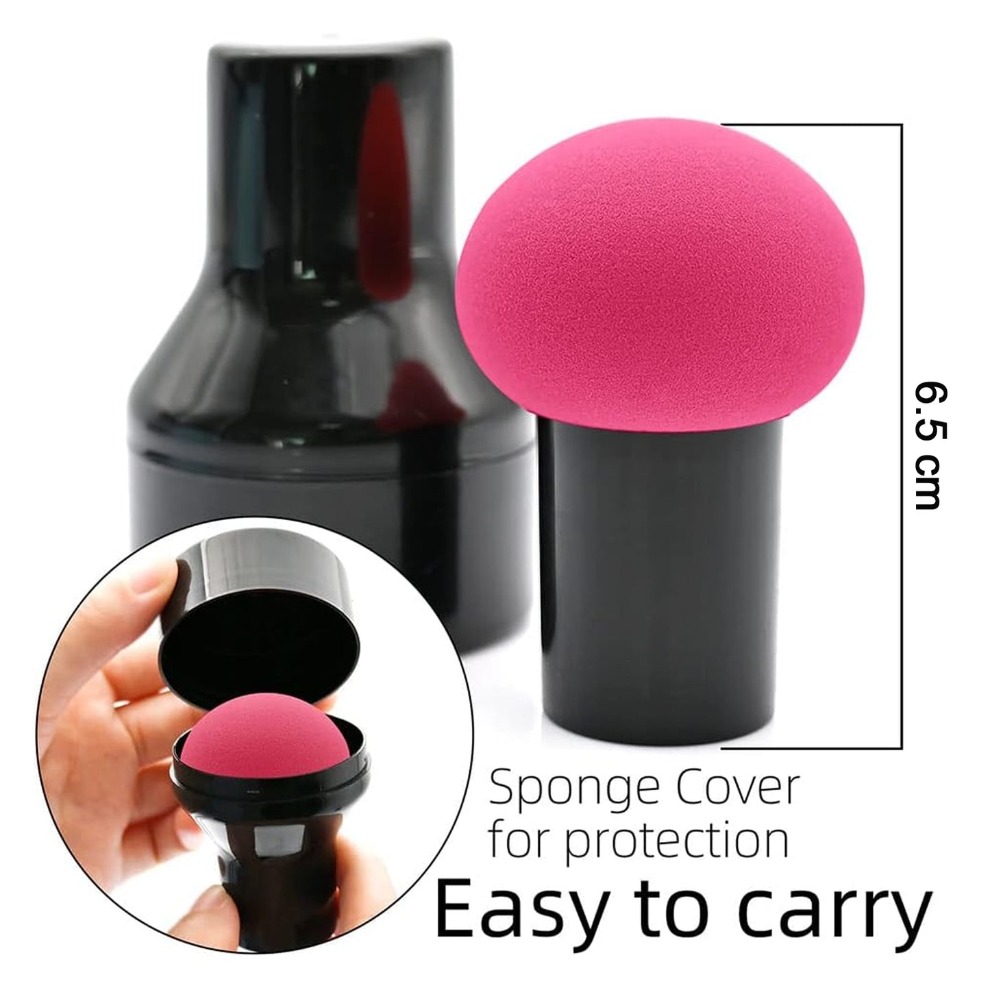Professional Makeup Sponge Puff With Handle (1 Pc) - Happy Price - Image 6