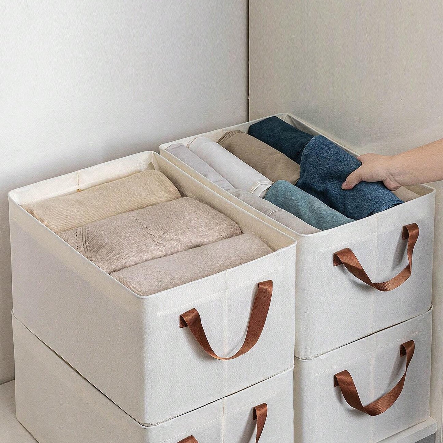 Cloth Storage Baskets Closet Storage Bins (4228 Cm) - Happy Price - Image 6