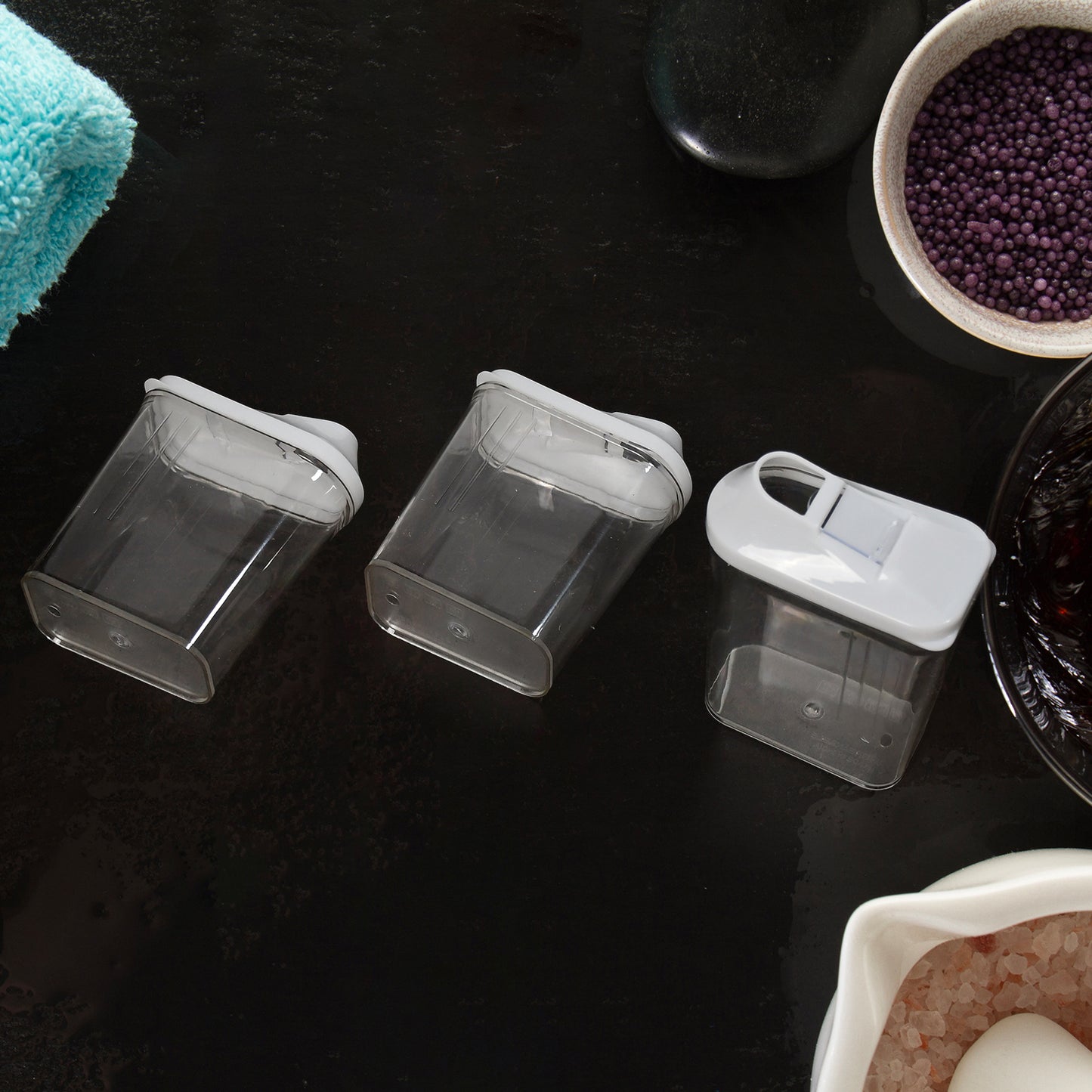 Kitchen Storage Jars  Container Set 3pc  Transparent Jar Set For Home  Kitchen Use - Happy Price - Image 3