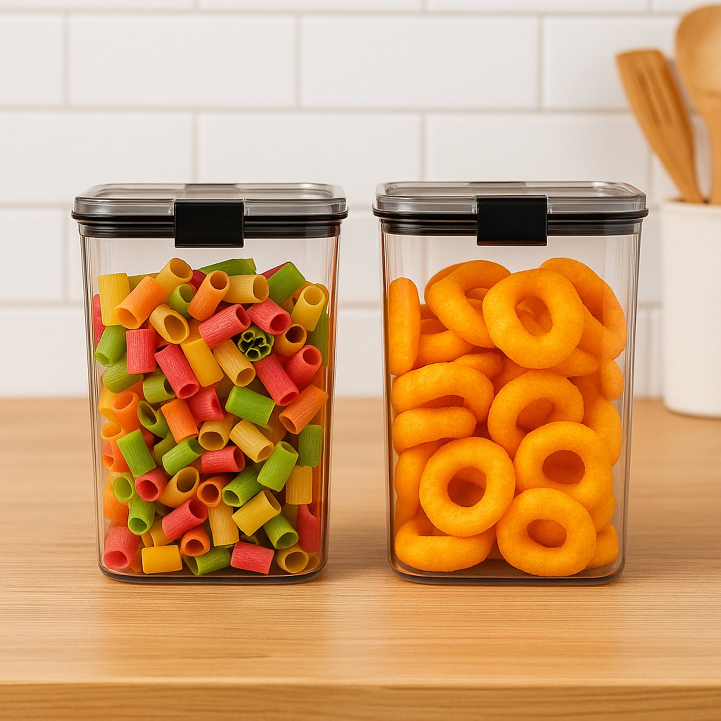1200 Ml Airtight Lock  Lock Food Storage Container Set  2 Piece - Happy Price - Image 5