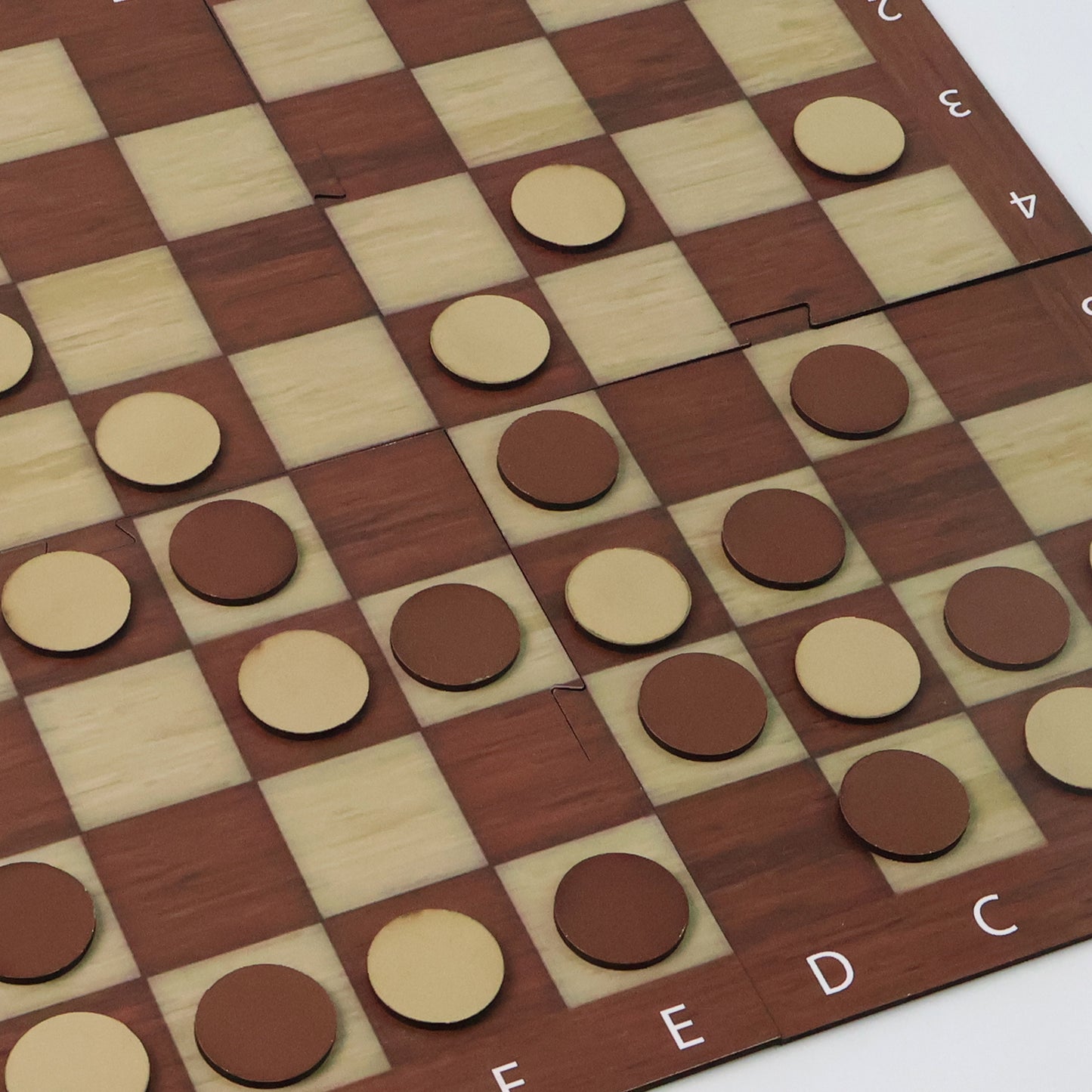 2-in-1 Chess and Checkers Travel Game Set - Foldable Board with Pieces (1 Set) - Happy Price - Image 4