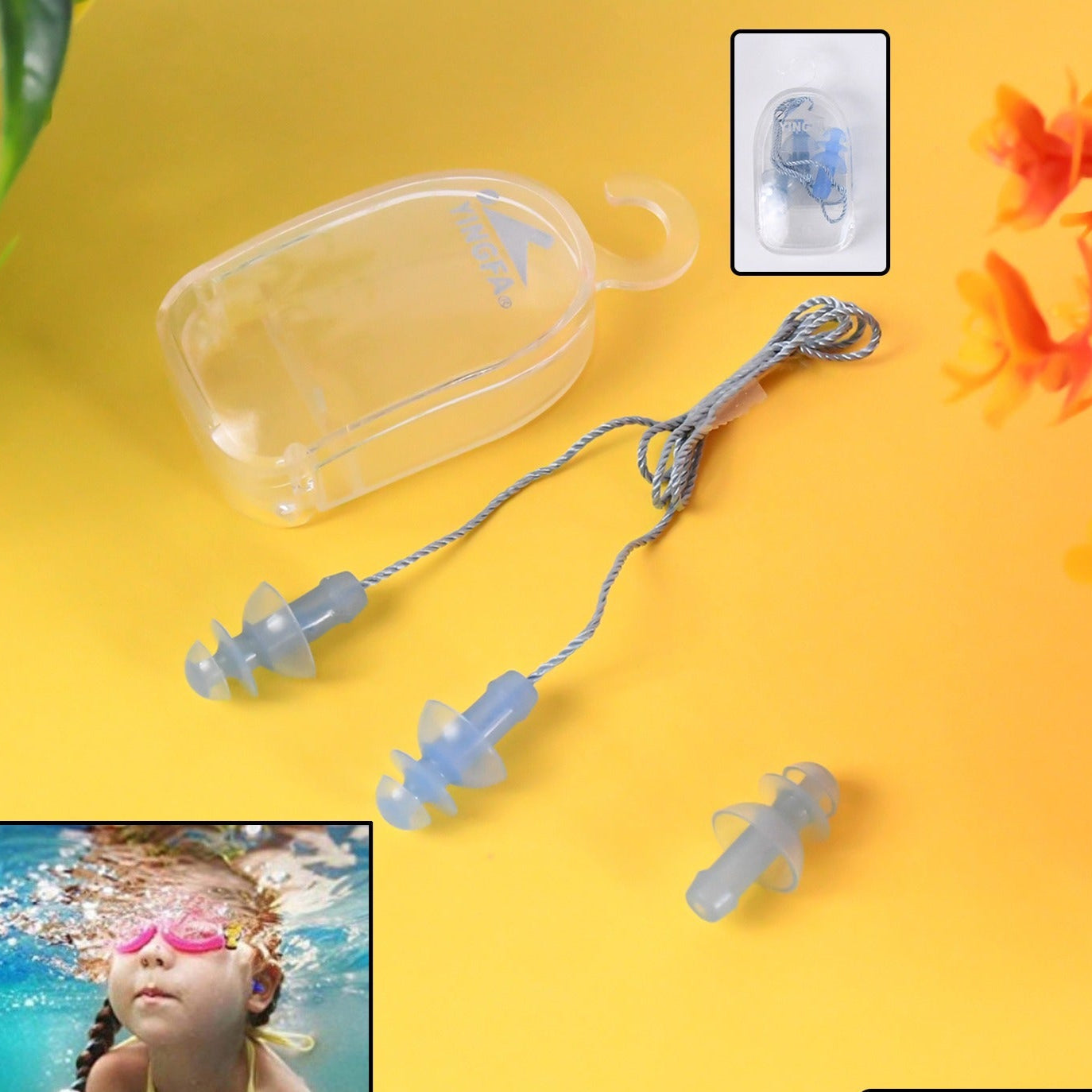 Soft Silicone Ear Plugs Hearing Protection (2 Pc Set) - Happy Price - Image 1