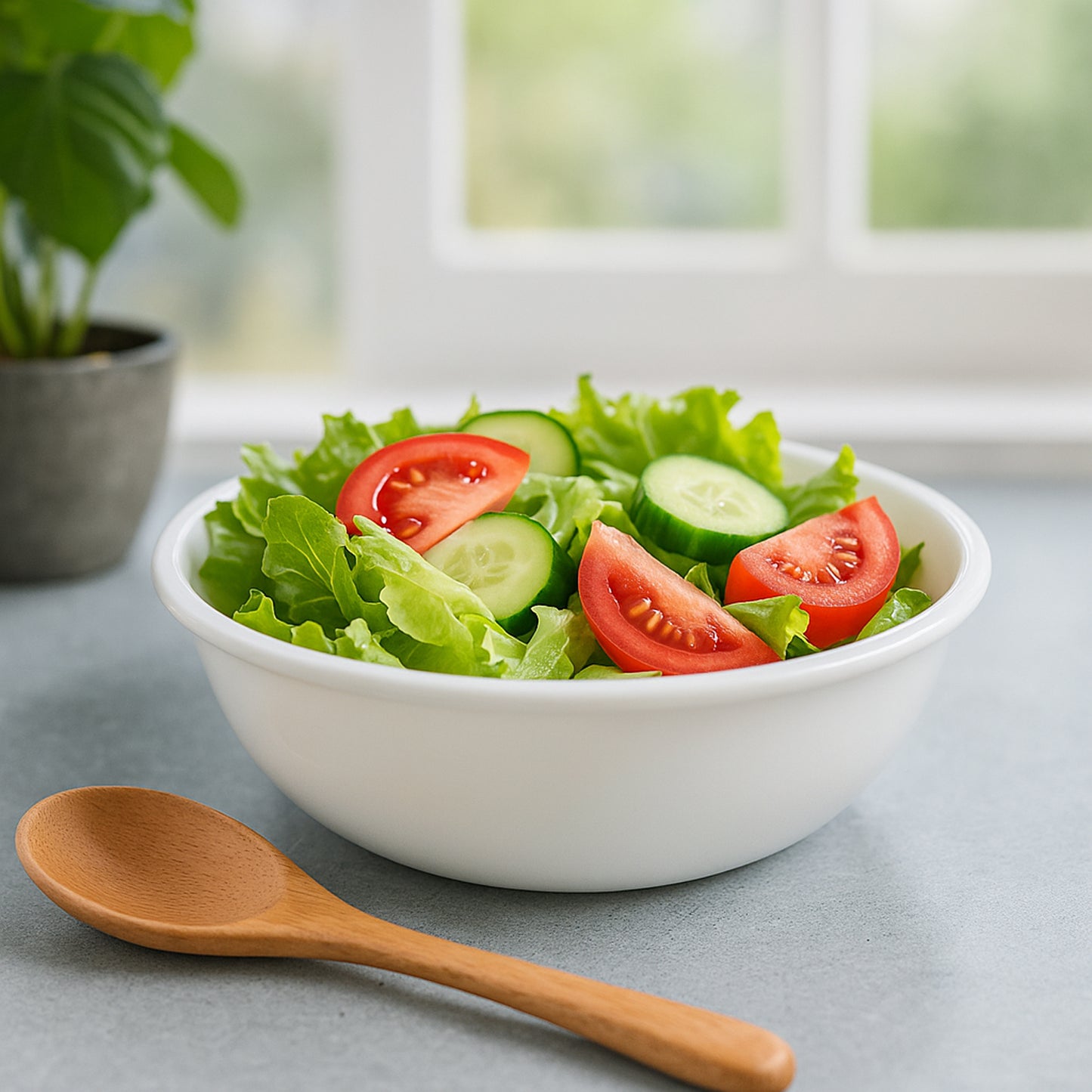 6 Inch White Plastic Serving Bowl - Deep Round Design (1 Pc) - Happy Price - Image 6