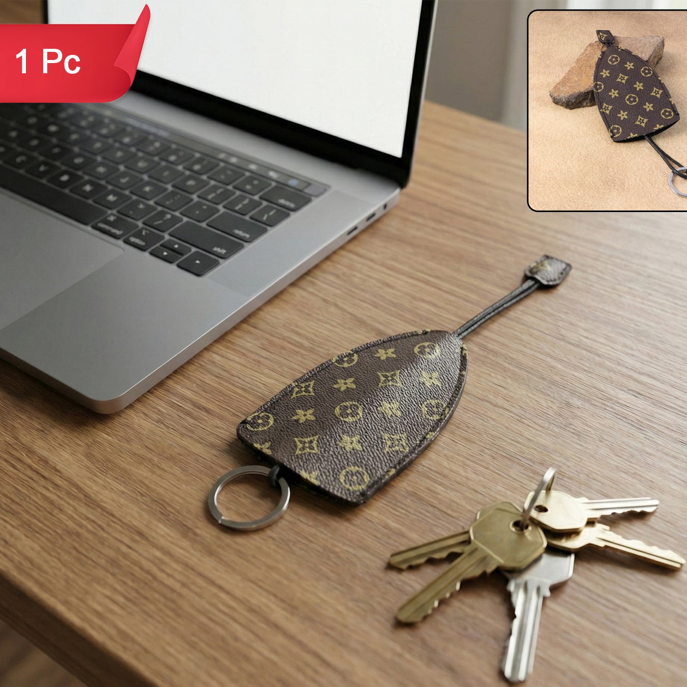 Designer Style Key Holder with Strap - 1 Pc - Happy Price - Image 1