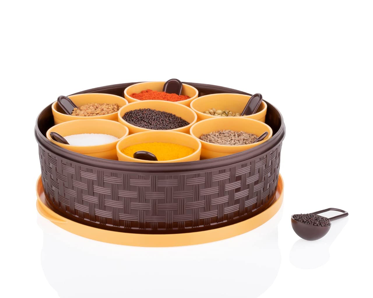Round Plastic Masala Spice Box - Happy Price - Image 4