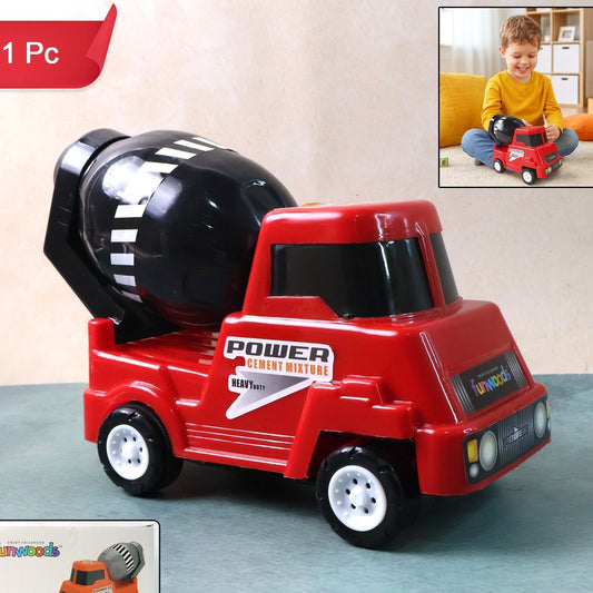 Funwoods Friction Powered Cement Mixer Toy Truck - 1 Pc - Happy Price - Image 1