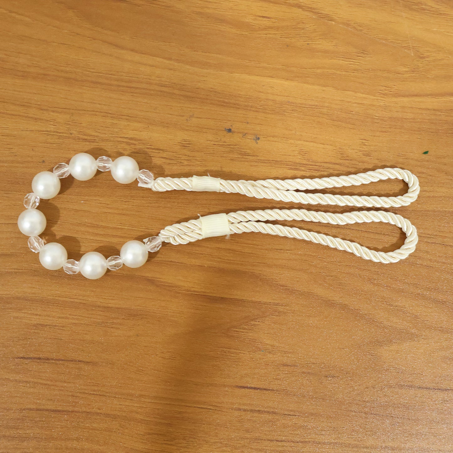 Pearl Beaded Curtain Tieback with Rope - 1 Piece - Happy Price - Image 7
