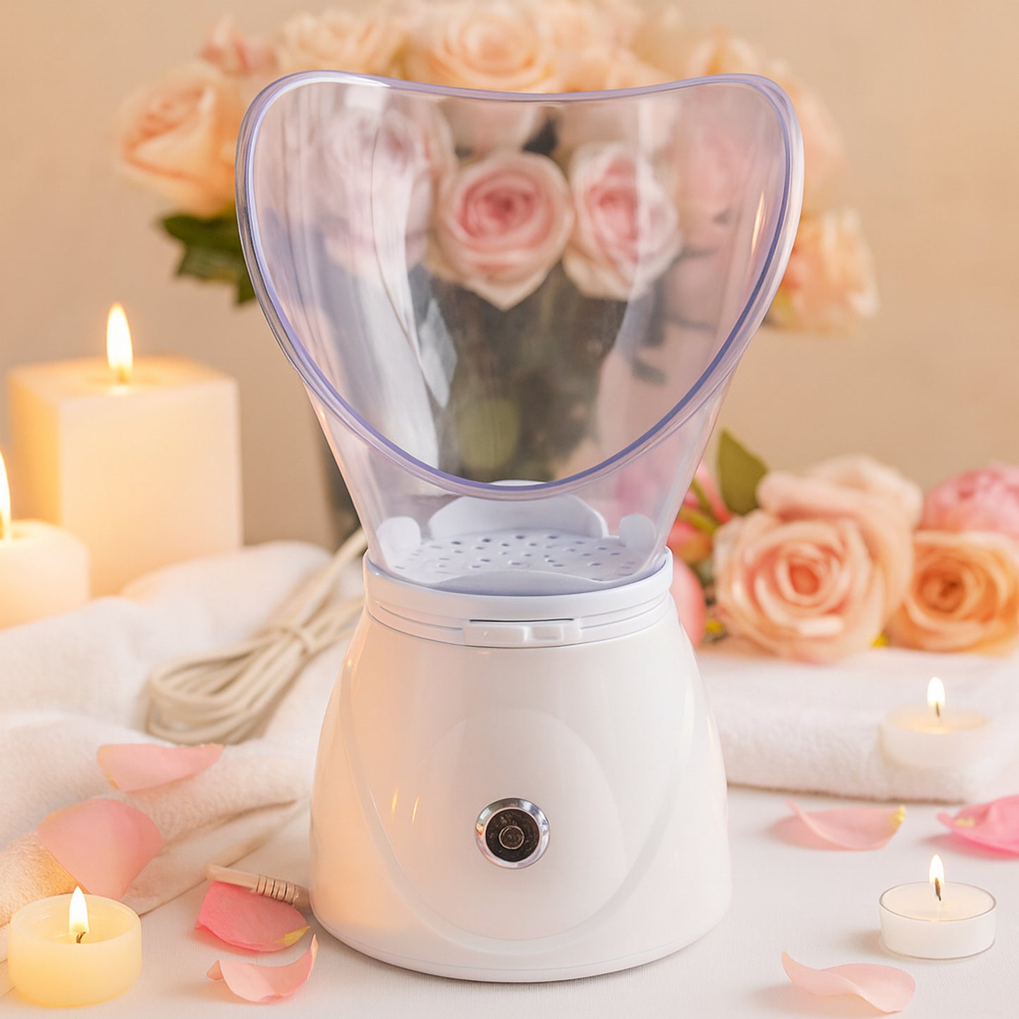 130W Ionic Facial Steamer & Steam Inhaler for Skin Care and Cold Relief - 1 Pc - Happy Price - Image 3