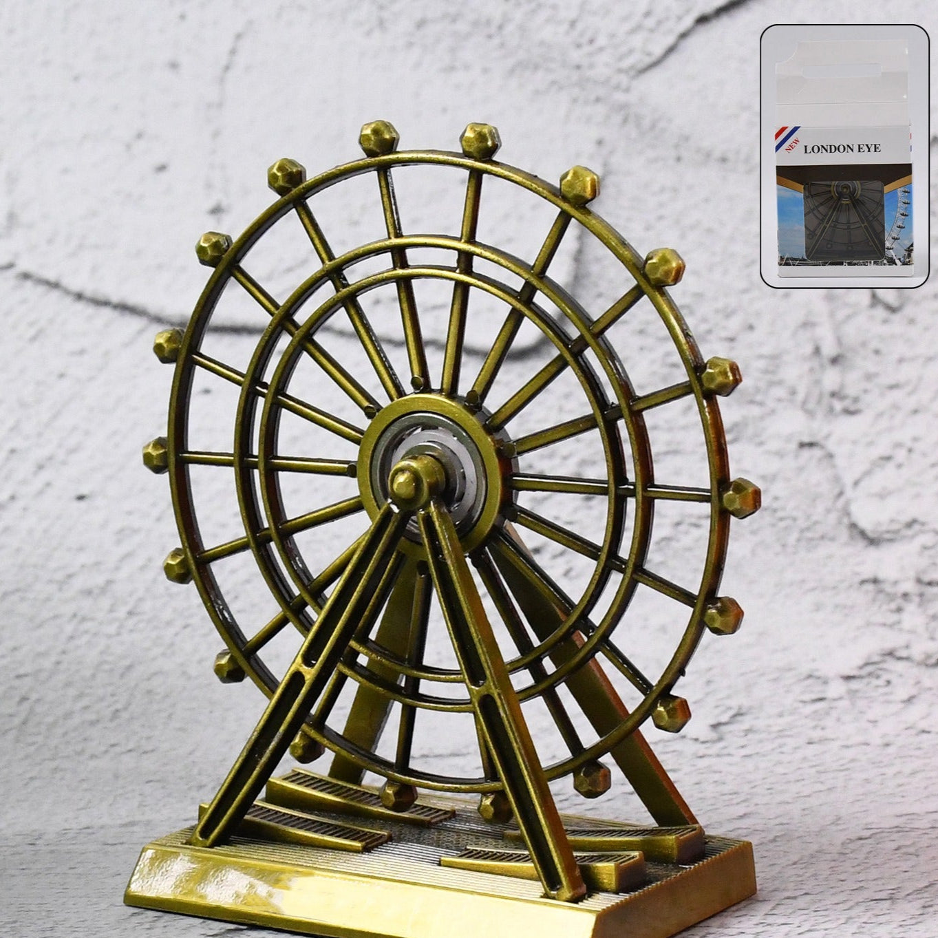 Metal Desktop Table Decoration Cabinet Wheel Tower (1 Pc) - Happy Price - Image 1
