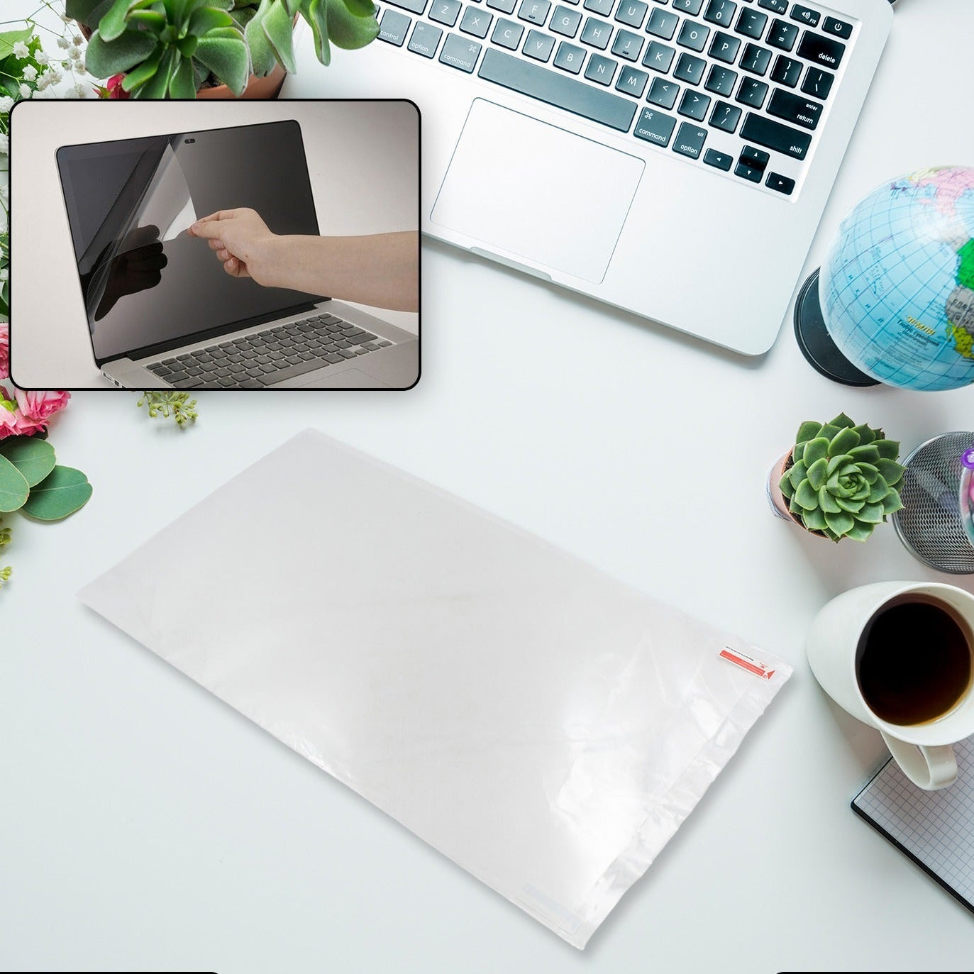 35cm x 20cm Laptop Screen Filter - Anti Blue Light Eye Protection - Happy Price - Image 1