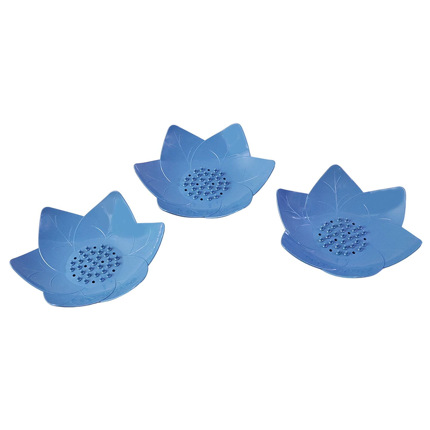 3-Piece Lotus Flower Soap Holder Set for Bathroom & Kitchen - Happy Price - Image 2