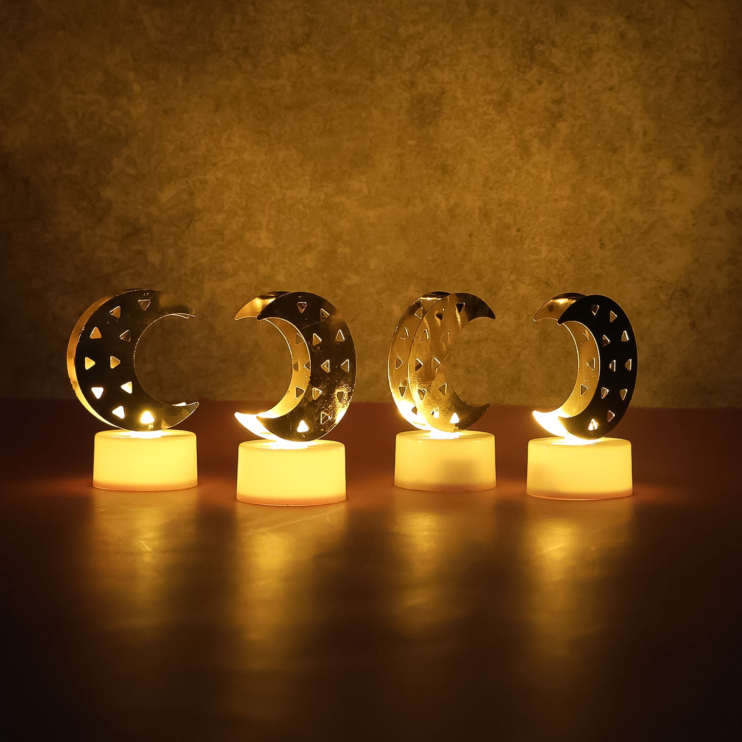 Decorative Moon Flameless LED Candles - Set of 4 - Happy Price - Image 3