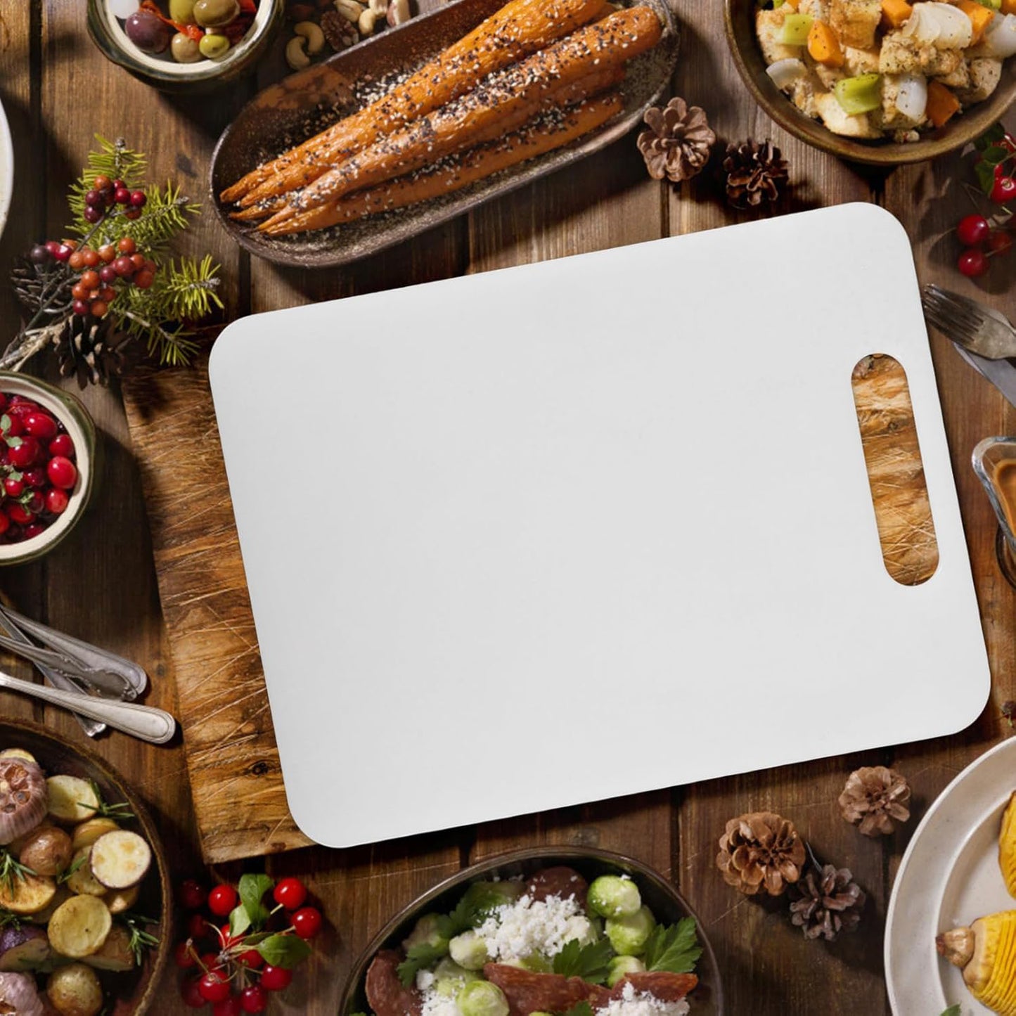 Apex Medium Plastic Chopping Board (3623 Cm  1 Pc) - Happy Price - Image 3