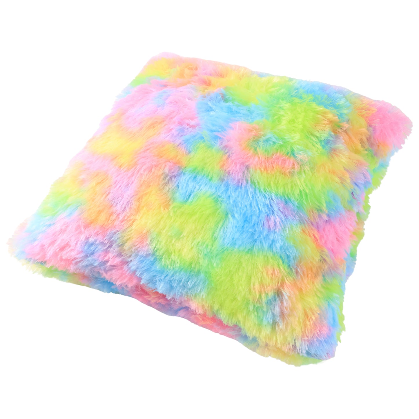 Soft Plush Rainbow Cushion Pillow (1 Pc) - Decorative Throw Pillow for Sofa & Bed - Happy Price - Image 2