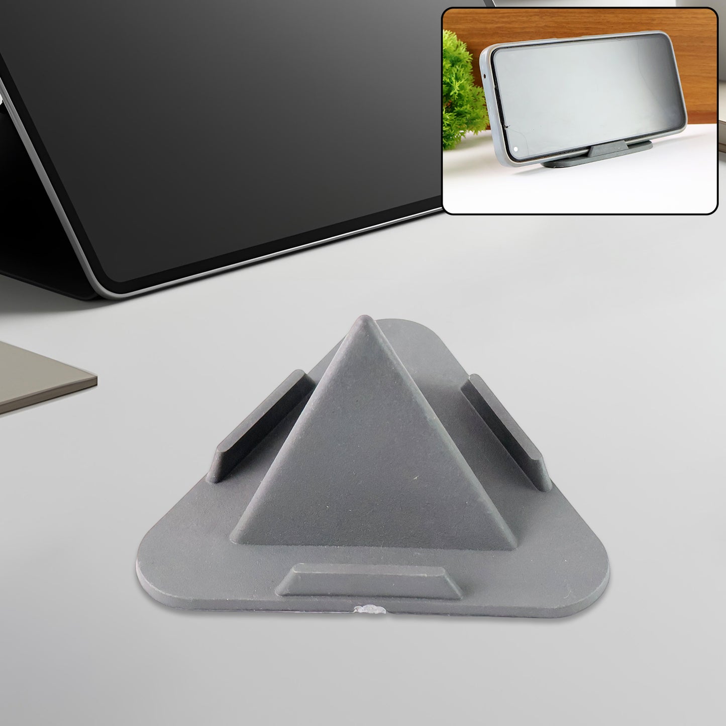 Pyramid Grey Mobile Stand with 3 Viewing Angles - Happy Price - Image 7