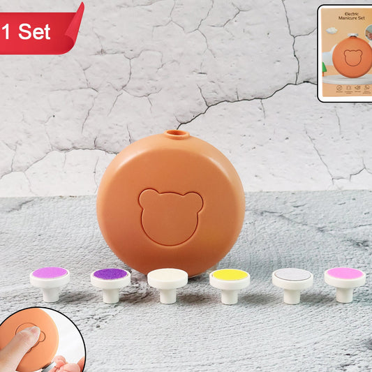 Electric Baby Nail Trimmer & Manicure Set - 6 Grinding Heads, Safe & Silent - Happy Price - Image 1