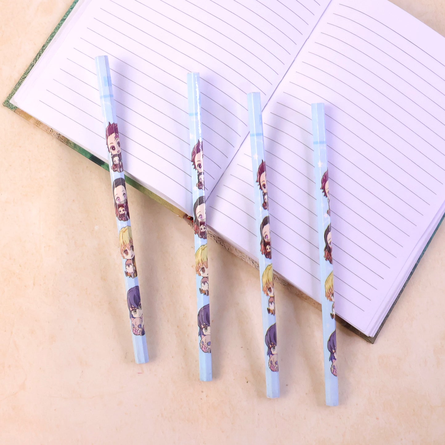 4 Pc Cartoon Character Pencils for Kids - Fun School Stationery - Happy Price - Image 5