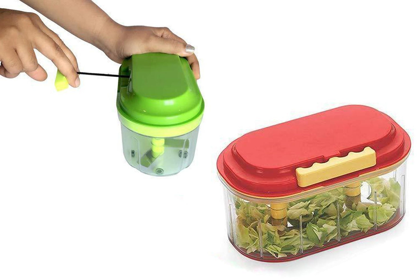 Plastic Vegetable Chopper  (1000 Ml) - Happy Price - Image 2