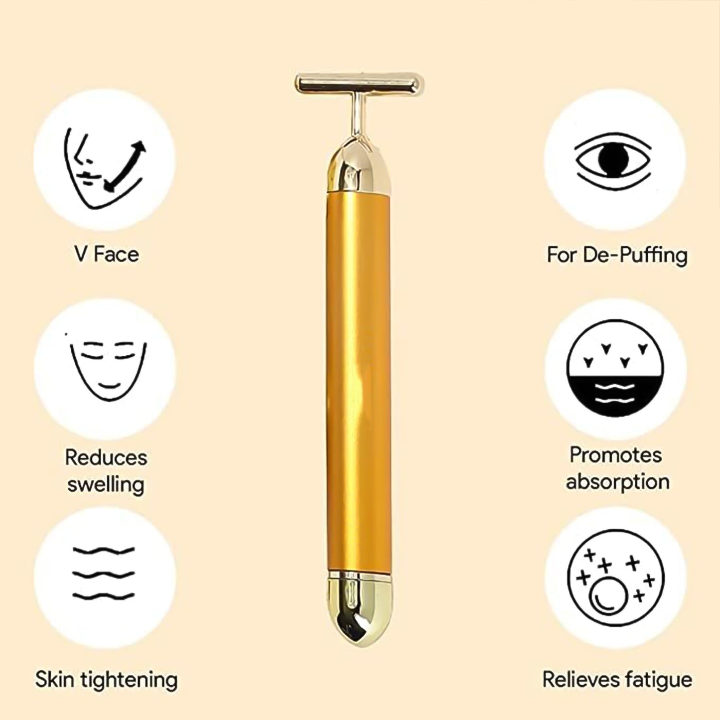 Golden Energy Face Massager (1 Pc) - Happy Price - Image 3