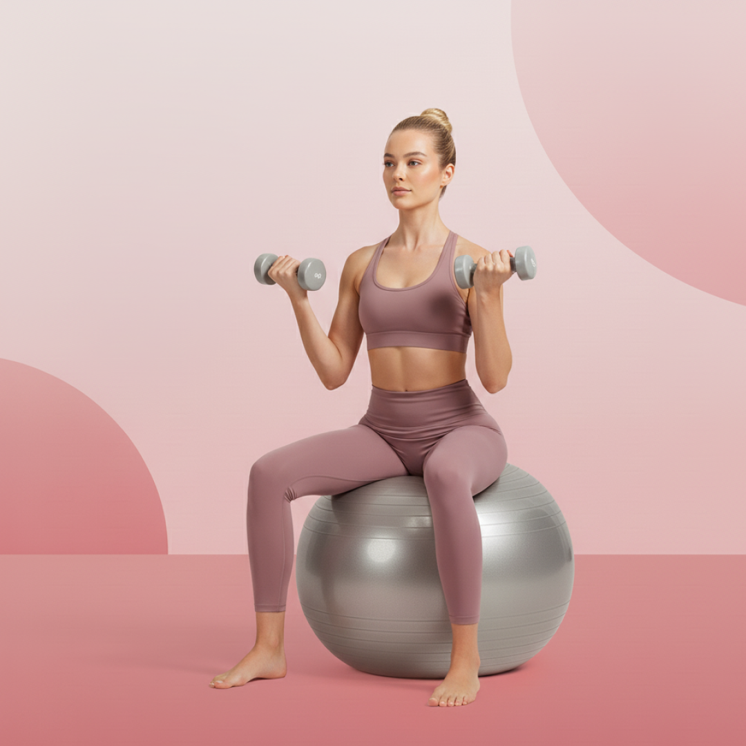 75cm Anti-Burst Gym Ball with Foot Pump for Fitness Training - Happy Price - Image 3