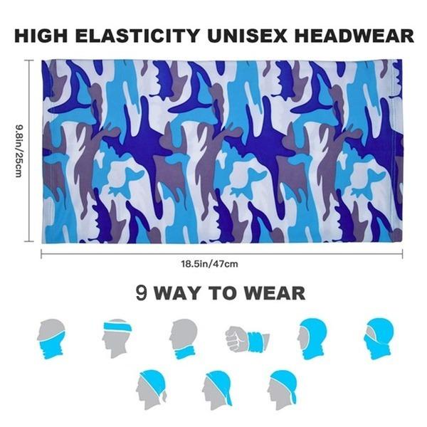Multifunctional Neck Gaiter Headband for Dust & Sun Protection - Unisex Headwear - Happy Price - Image 2