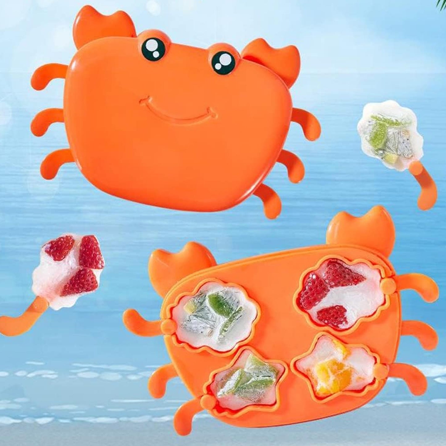 Crab Ice Mold Household Ice Cream Mold Popsicle Mold Silicone Ice Cream Popsicle Childrens Ice Box Popsicle Box (1 Pc) - Happy Price - Image 2