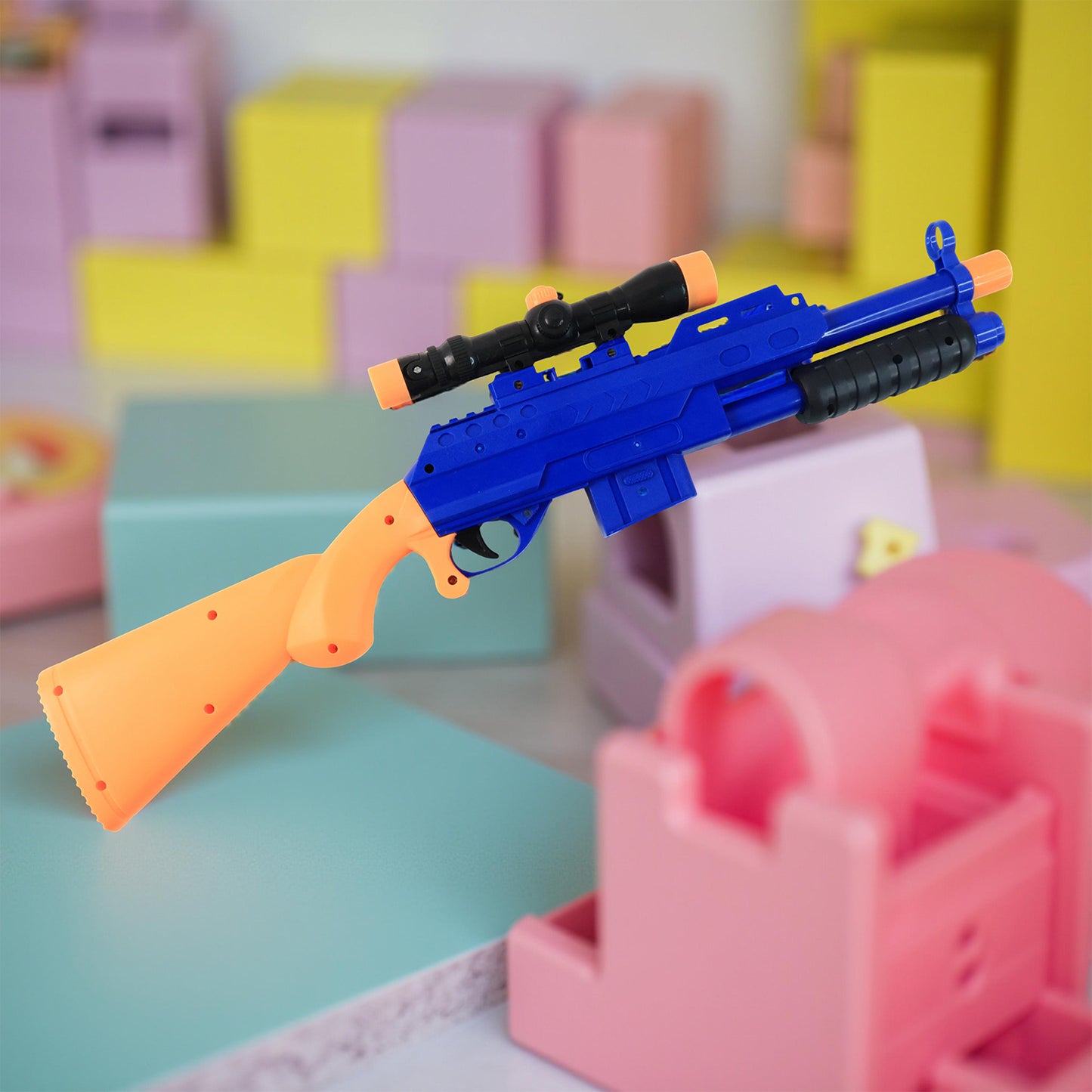 Shot Air Gun Toy With Scope And 8 Soft Foam Bullets Set - Happy Price - Image 6
